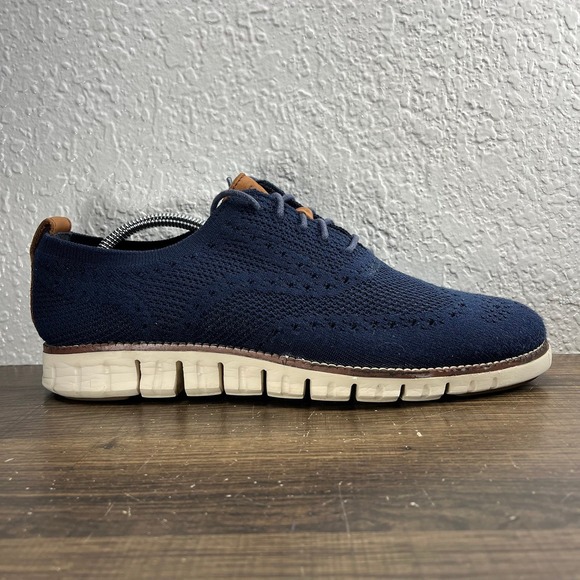 Cole Haan Other - Cole Haan ZeroGrand StitchLite Wingtip Oxfords Men's Blue Shoes - Men's 9 (M)